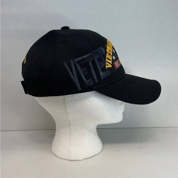 Vietnam Veteran Shadow Black Adjustable Hat - Picture 2 of 7